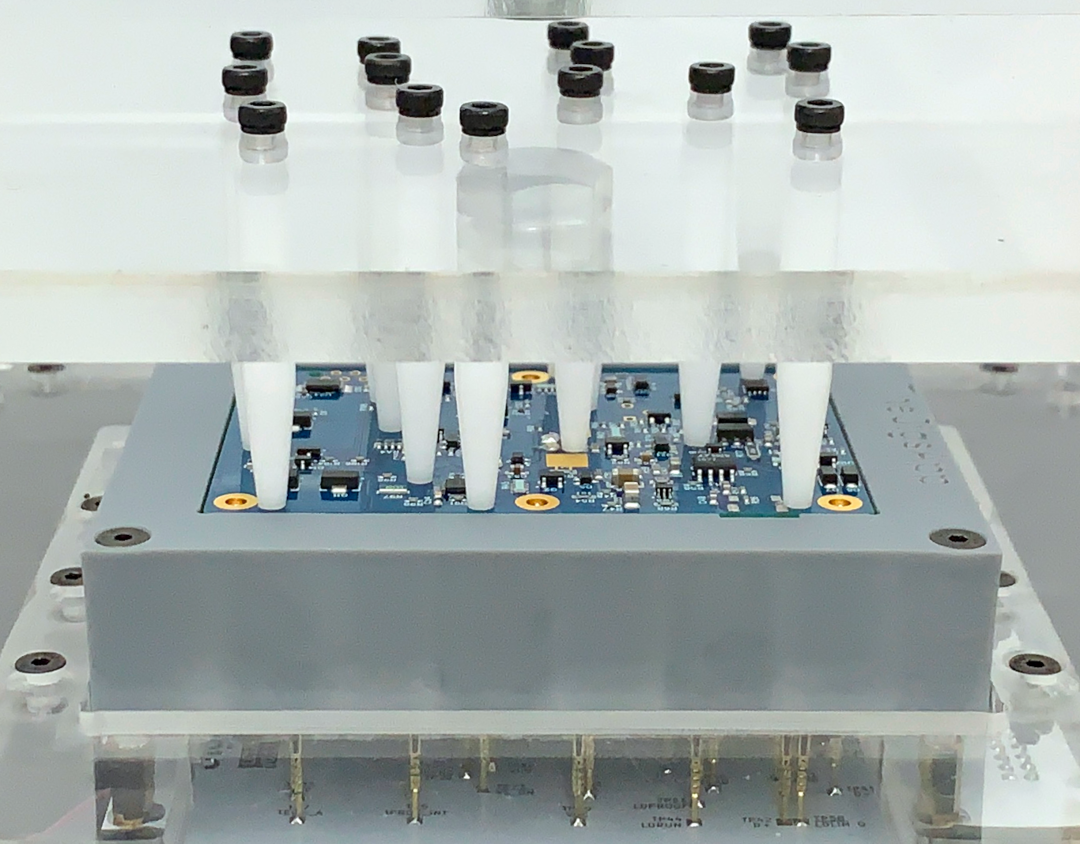 Pressure pins installed on a pressure plate